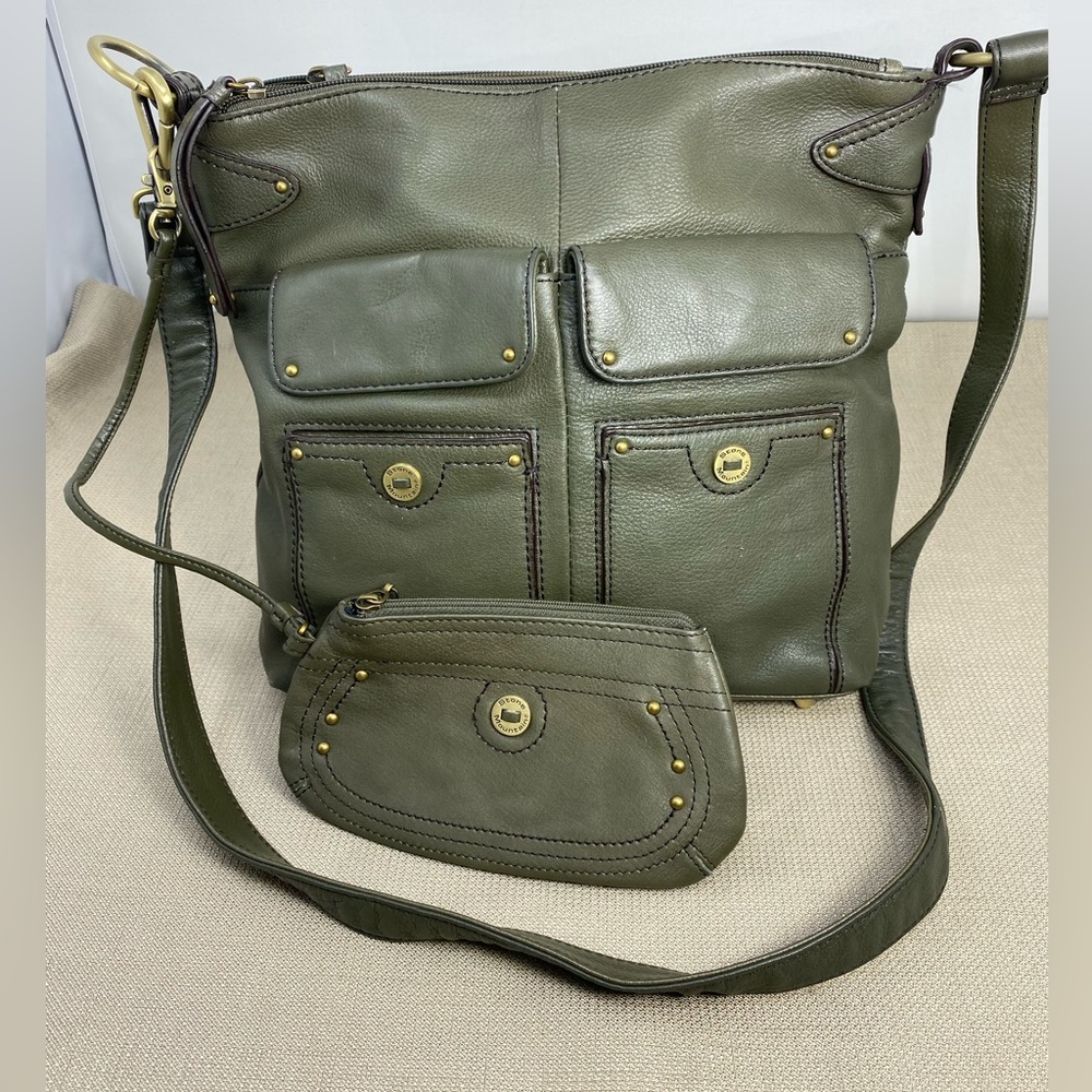 STONE MOUNTAIN OLIVE GREEN CROSSBODY/SHOULDER BAG